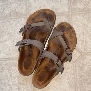 Birkenstocks Mayari Sandal (stone), women’s size 8